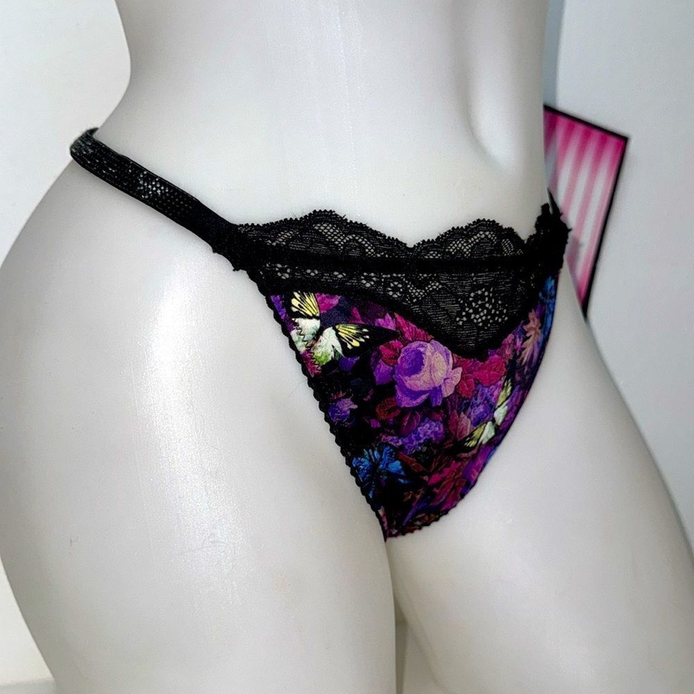 🔥Victoria Secret floral panty thong SZ Medium NEW - Picture 4 of 5